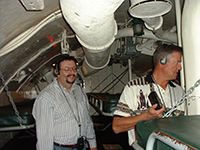 Ed Burroughs, Jody Fugate touring the USS Pampanito